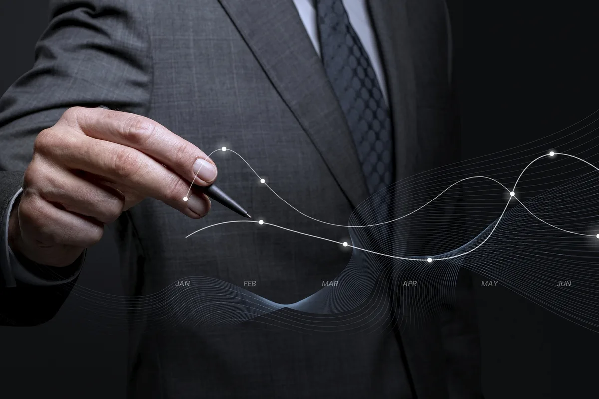 Businessman gesture mockup psd using a pen business statistics remixed media
