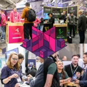 Quadrant with photos of SaaStock events
