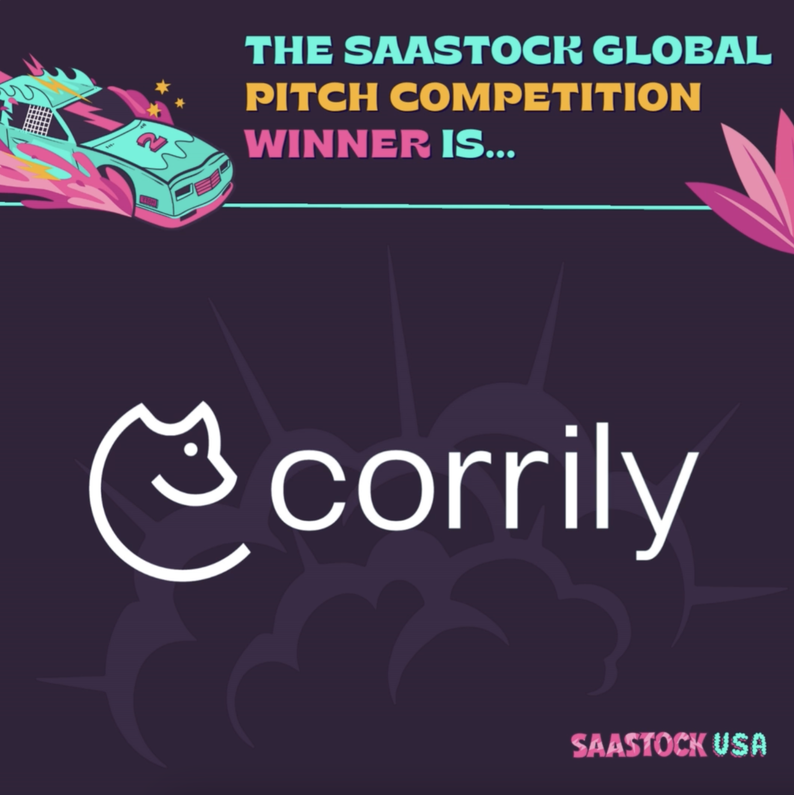 Corrily Wins FirstPlace in Inaugural SaaStock USA Global Pitch Competition