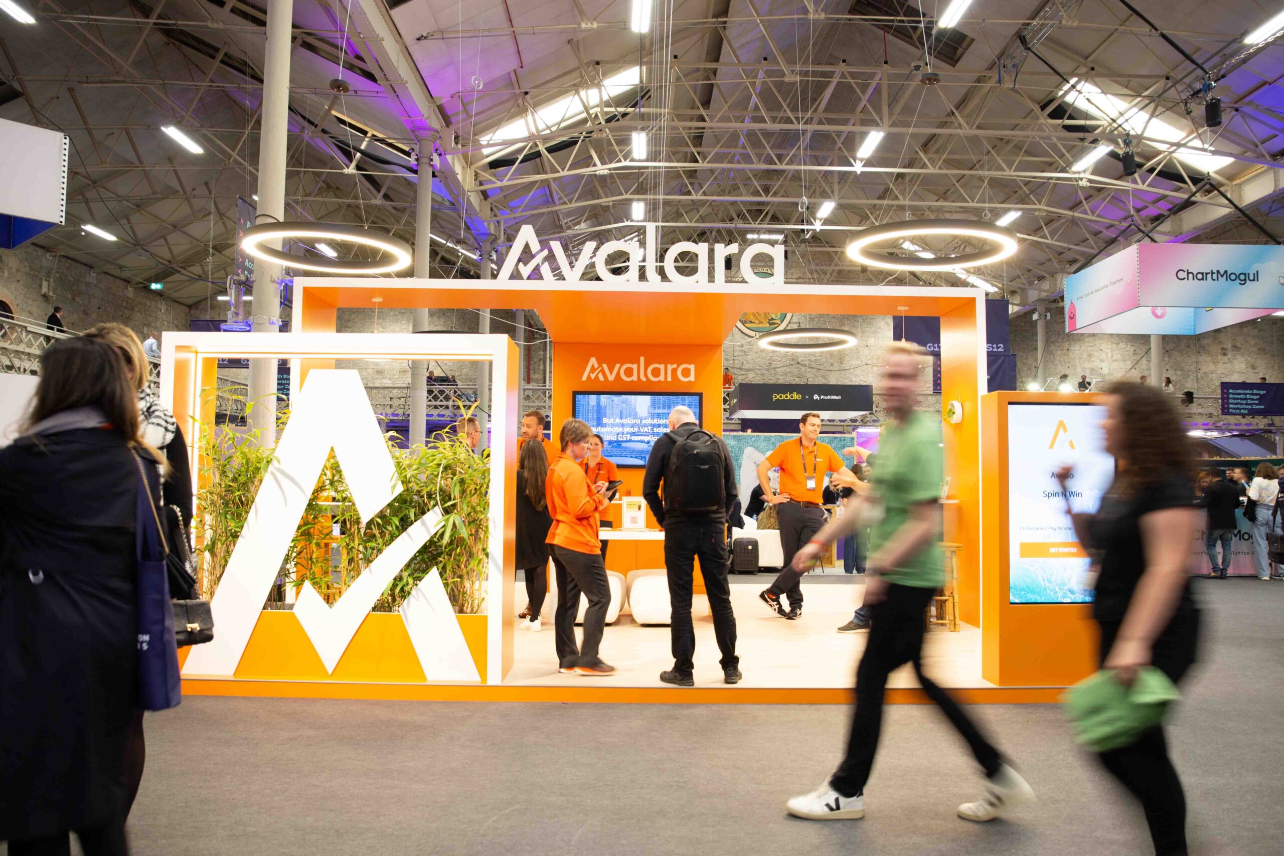 Avalara booth at SaaStock Conference